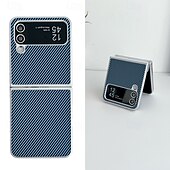 お買い得  サムスン用ケース-Samsung Galaxy Z Flip 6 Z Flip 5 Z Flip 4 Z Flip 3 用の電話ケース バックカバー ショックプルーフ レトロ TPU PUレザー
