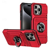 tanie Etui do iPhone&#039;ów-telefon Kılıf Na iPhone&#039;a 16 Pro Max Plusa iPhone&#039;a 15 Pro MaxPlus iPhone 14 Pro Max iPhone 14 Pro Max Plus iPhone&#039;a 13 Pro Max . Osłona tylna Uchwyt pierścieniowy Magnetyczne Gniazdo karty Retro TPU