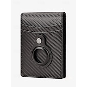 お買い得  ウォレット-男性用 ウォレット クレジットカードホルダーウォレット レザー 牛革 オフィス ショッピング カジュアル／普段着 複数のポケット 大容量 耐久 RFIDブロッキング 純色 ダークブラウン ブラック 褐色