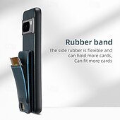 זול תיק טלפון אחר-טלפון מגן עבור Pixel 9 Pro Pixel 9 Pro XL Pixel 8 Pro Pixel 8 פיקסל 9 Pixel 7 Pixel 7 Pro Pixel 6 Pixel 6 Pro כיסוי אחורי עם מעמד חריץ לכרטיס עמיד בזעזועים רטרו TPU PC עור PU