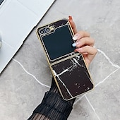 billige Samsung-etui-telefon Etui Til Samsung Galaxy Z Flip 5 Bakdeksel Støtsikker Kontor / Bedrift Herdet glass Belegg
