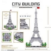 cheap Building Toys-3585pcs Paris Eiffel Tower Building Blocks Set - Explore World Architecture with Educational Toys Perfect for Halloween Thanksgiving Christmas and Easter Gifts