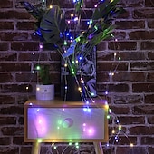 お買い得  ソーラーストリングライト-太陽光発電ブドウの枝は屋外ストリングライトセット2mx5ブランチを導いた100led屋外防水ガーデンフェンスツリーは柔軟なストリング妖精の枝ライトヤードガーランドパティオ庭の装飾照明を導いた