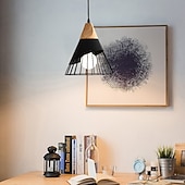 economico Luci a sospensione-lampada a sospensione macaron nordica lampada a sospensione moderna a led e27 lampada a sospensione a led ferro legno 110-240v