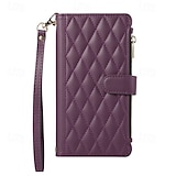 abordables Otras carcasas-teléfono Funda Para Píxel 9 Pro Pixel 9 Pro XL Pixel 8 Pro Pixel 8 Píxel 9 Pixel 7 Pixel 7 Pro Pixel 6 Pixel 6 Pro Funda Trasera con Soporte Cremallera con cordón Retro TPU Cuero de PU