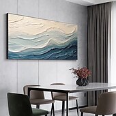 voordelige Schilderijen van landschappen-groene olieverfschilderij handgemaakte 3d abstracte olieverfschilderij handgeschilderde olieverfschilderij muur moderne abstracte groene golf canvas schilderij huisdecoratie decor canvas schilderij