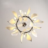 cheap Chandeliers-White Porcelain Petal Pendant Lights Modern Luxury Pendant Light Hanging Lamp Hanging Lamp for Ceiling Lustre 110-240V