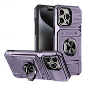tanie Etui do iPhone&#039;ów-telefon Kılıf Na iPhone&#039;a 16 Pro Max Plusa iPhone&#039;a 15 Pro MaxPlus iPhone 14 Pro Max iPhone 14 Pro Max Plus iPhone&#039;a 13 Pro Max . Osłona tylna Uchwyt pierścieniowy Magnetyczne Gniazdo karty Retro TPU