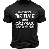 preiswerte Herren -Grafik -T -Shirt-Herren Mit Buchstaben bedruckt Lustig T Shirt T-Shirt 100% Baumwolle Kurzarm Grafik Hemd Schwarz Armeegrün Dunkelblau Bequemes T-Shirt Straße Sport im Freien Modedesigner-Kleidung