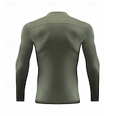 voordelige Hardloop T-shirts en Tanktops-Voor heren Hardloopshirt Compressieshirt Lange mouw T-shirt Casual Sportkleding Herfst Hoge nek Ademend Sneldrogend Sportschooltraining Hardlopen Wandelen Sportkleding Sportkleding Effen