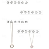 abordables Coffrets à bijoux et rangements pour produits de beauté-Présentoir à collier en acrylique avec un design élégant en forme de diamant, présentoir à bijoux durable pour colliers, chaînes &amp;pendentifs, parfaits pour les vitrines, les magasins et l&#039;organisation