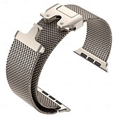 cheap Apple Watch Bands-Sport Band Milanese Loop Compatible with Apple Watch band 38mm 40mm 41mm 42mm 44mm 45mm 49mm Metal Clasp Stainless Steel Strap Replacement Wristband for iwatch Ultra 2 Series 9 8 7 SE 6 5 4 3 2 1