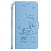 baratos Capas para iPhone-telefone Capinha Para iPhone 16 Pro Max Plus iPhone 15 Pro Max Plus iPhone 14 13 12 11 Pro Max Plus Mini SE Capa para Cartão Wallet Com Suporte Proteção de corpo inteiro com pulseira Gato Retro TPU