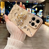 お買い得  iPhone用ケース-電話 ケース 用途 iPhone 16 Pro Max プラス iPhone 15 プロマックスプラス iPhone 14 Pro Max iPhone 14 Pro Max Plus バックカバー スタンド付き リストストラップ付き 耐衝撃 レトロ風 TPU PC