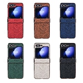 economico Cover Samsung-telefono Custodia Per Samsung Galaxy Z Flip 7 Z Flip 6 Z Flip 5 Z Flip 4 Z Flip 3 Copertura Posteriore Resistente agli urti Retrò PC Pelle PU