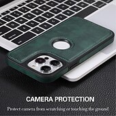 お買い得  iPhone用ケース-電話 ケース 用途 iPhone 16 Pro Max プラス iPhone 15 プロマックスプラス iPhone 14 13 12 11 Pro Max Plus iPhone 14 Pro Max iPhone 13 12 11 Pro Max バックカバー 耐衝撃 レトロ風 TPU PUレザー