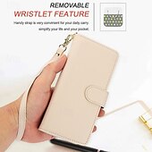 economico Cover Samsung-telefono Custodia Per Piegatura a Z 7 Z Fold 6 Z Fold 5 Z Fold 4 Z Fold 3 Copertura Posteriore con Supporto Con Cinturino da Polso Slot per Carte Retrò TPU Pelle PU