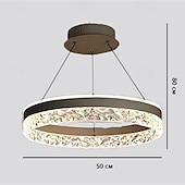 cheap Pendant Lights-Nordic Style Single Design Chandelier Living Room Ceiling Light Ring Iron Hanging Lamp Dimmable Pendant Light 110-240V