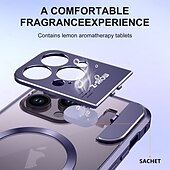 Недорогие Чехлы для iPhone-телефон Кейс для Назначение iPhone 16 Про Макс Плюс айфон 16 плюс Айфон 15 Про Макс Плюс iPhone 14 Pro Max iPhone 13 Pro Max Магнитный адсорбционный футляр С Магсейф со стендом Прозрачный Магнитный