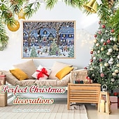 ieftine Calendarul Adventului-Calendar Advent de Crăciun 2025 Puzzle de Crăciun cu 1008 Piese Calendare pentru Numărarea Crăciunului pe 24 de zile pentru Copii și Adulți