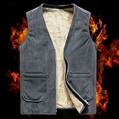 Недорогие Жилеты-Муж. Жилет для туризма и прогулок Зимнее пальто Флисовый жилет для туризма и прогулок Зима Осень на открытом воздухе Сохраняет тепло Флисовая подкладка Удобный Жилет Охота Рыбалка Восхождение