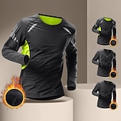 baratos Camisetas e Regatas de Corrida-Homens Camiseta de Corrida Camisetas Compressão Manga Longa Camiseta Casual Roupa Esportiva Outono Respirável Secagem Rápida Treino de Ginástica Corrida Caminhada Roupa de esporte Roupas Esportivas
