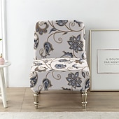 cheap Armchair Cover &amp; Armless Chair Cover-Velvet Accent Chair Covers Luxury High Stretch Armless Chair Slipcovers for Large Chairs, Removable Furniture Protector for Living Dining Room Hotel
