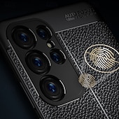 Недорогие Чехлы для Samsung-телефон Кейс для Назначение S24 Ultra S24 Plus S24 S24 ФЭ S23 S23 Ultra S23 Plus S22 S22 Plus S21 FE Кейс на заднюю панель Защита от удара Ретро ТПУ Кожа PU