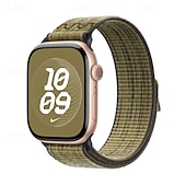 baratos Pulseiras de Apple Watch-Pulseira Esportiva Compatível com Pulseira Apple Watch 38mm 40mm 41mm 42mm 44mm 45mm 49mm Ajustável Tecido pulseira de substituição para iwatch Ultra 2 Series 9 8 7 SE 6 5 4 3 2 1