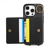 levne Pouzdra pro iPhone-telefon Carcasă Pro iPhone 16 Pro Max Plus iPhone 15 Pro Max Plus iPhone 14 13 12 11 Pro Max Plus iPhone 14 Pro Max iPhone 13 12 11 Pro Max Zadní kryt se stojánkem s poutkem na zápěstí Slot pro kartu