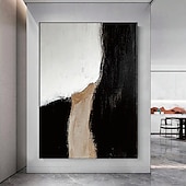 cheap Abstract Paintings-Wabi sabi painting handmade Wall Art Set of 2 Beige Abstract Painting on Canvas hand painted A Pair Beige Texture oil paintings Wall Art Neutral Abstract Wall Art Boho Wal Decor painting