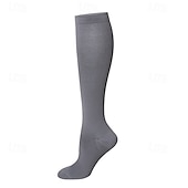 abordables Chaussettes pour la course-Yoga Socks 3 Pairs Men's Women's Compression Socks Anti-Slip Breathable Sweat wicking Comfortable Gym Workout Basketball Football / Soccer Running Jogging Sports Solid Colored Fashion Polyester