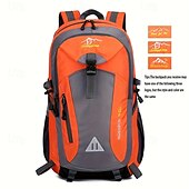abordables Mochila de senderismo-40 L Mochilas de Senderismo Mochila Cremallera Multi bolsillo - Resistente a la lluvia Diseño Anatómico Listo para vestir Duradero Al aire libre Senderismo Cámping Militar Nailon Negro Verde Ejército