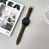 olcso Samsung óraszíjak-Óraszíj mert Samsung Galaxy Watch 3 45mm, Galaxy Wacth 46mm, Gear S3 Classic / Frontier, Gear 2 Neo Live Műbőr Csere Szíj Állítható Solo Loop Karszalag