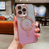 お買い得  iPhone用ケース-電話 ケース 用途 iPhone 16 Pro Max プラス iPhone 15 プロマックスプラス iPhone 14 13 12 11 Pro Max Plus iPhone 14 Pro Max iPhone 13 12 11 Pro Max バックカバー 磁石バックル ワイヤレス充電をサポート 耐衝撃 レトロ風 TPU アクリル