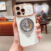 Недорогие Чехлы для iPhone-телефон Кейс для Назначение iPhone 16 Про Макс Плюс Айфон 15 Про Макс Плюс iPhone 14 13 12 11 Pro Max Plus Кейс на заднюю панель со стендом Защита от удара Ретро ТПУ ПК