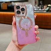 abordables Carcasas iPhone-teléfono Funda Para iPhone 16 Pro Max Plus iPhone 15 Pro Max Plus iPhone 14 13 12 11 Pro Max Plus iPhone 14 Pro Max iPhone 13 12 11 Pro Max Funda Trasera Magnética Soporte de carga inalámbrica