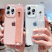 levne Pouzdra pro iPhone-telefon Carcasă Pro iPhone 16 Pro Max Plus iPhone 15 Pro Max Plus iPhone 14 13 12 11 Pro Max Plus iPhone 13 12 11 Pro Max Zadní kryt s poutkem na zápěstí Nárazuvzdorné Retro Pokování