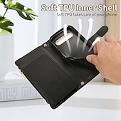 abordables Otras carcasas-teléfono Funda Para Píxel 9 Pro Pixel 9 Pro XL Pixel 8 Pro Pixel 8 Píxel 9 Pixel 7 Pixel 7 Pro Pixel 6 Pixel 6 Pro Funda Trasera con Soporte Cremallera con cordón Retro TPU Cuero de PU