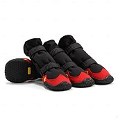 abordables Botas &amp; Protectores de Patas-Botas de nieve para perros, botas para perros al aire libre, zapatos de invierno para perros, protectores de patas antideslizantes, impermeables, deportivos y cálidos para la nieve y la lluvia para