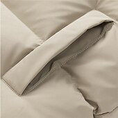 tanie Kamizelki-Męskie Kamizelka Rozdymkowa Kamizelka Pikowana kamizelka Codzienny Randka Urlop Moda Codzienny Jesień i zima Kieszeń Poliester Zatrzymujący ciepło Wygodny Jednokolorowe Zamek błyskawiczny Kołnierz