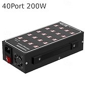 economico Hub USB-caricabatterie multi usb stazione di ricarica rapida usb universale caricatore portatile per iphone 15 samsung xiaomi ipad tablet 10/20/30/40/50/60 porte