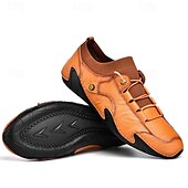 economico Sneakers da uomo-sneakers casual slip-on da uomo in pelle con caviglia in maglia a rete e suola flessibile - ideali per l&#039;uso quotidiano e le attività all&#039;aperto