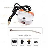 ieftine Aparate de uz casnic-Mașină de curățat cu abur portabil de mână de 1500 W, mașină de curățat cu abur sub presiune la temperatură înaltă cu capete de perie