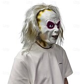 levne Masky-Zombie předvečer Všech svatých Maska Plná hlava Realistická maska Beetlejuice Strašidelný kostým Dospělé Unisex předvečer Všech svatých Karneval Výkon Párty Jednoduché Halloweenské kostýmy Oblékněte
