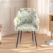 billige Spisestoltrekk-kontorstoltrekk med blomstertrykk stilig og elastisk slitesterk møbelbeskytter for en komfortabel og elegant innredning av arbeidsområdet