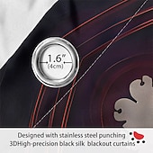 お買い得  ブラックアウトカーテン-2パネルカーテンドレープ遮光カーテンリビングルーム寝室キッチン屋内ステンドグラス窓装飾断熱部屋を暗くする