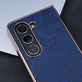 Недорогие Чехлы для Samsung-телефон Кейс для Назначение SSamsung Galaxy Z-сгиб 6 Z Fold 5 Z Fold 4 Z Fold 3 Кейс на заднюю панель и протектор экрана Защита от удара ПК Кожа PU