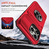 tanie Etui do iPhone&#039;ów-telefon Kılıf Na iPhone&#039;a 16 Pro Max Plusa iPhone&#039;a 15 Pro MaxPlus iPhone 14 Pro Max iPhone 14 Pro Max Plus iPhone&#039;a 13 Pro Max . Osłona tylna Uchwyt pierścieniowy Magnetyczne Gniazdo karty Retro TPU
