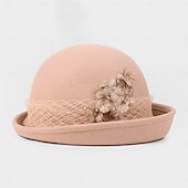 baratos Chapéu de Festa-chapéus chapéu de lã chapéu chapéu chapéu fedora chá de casamento elegante casamento com boné renda lateral chapéu chapéu